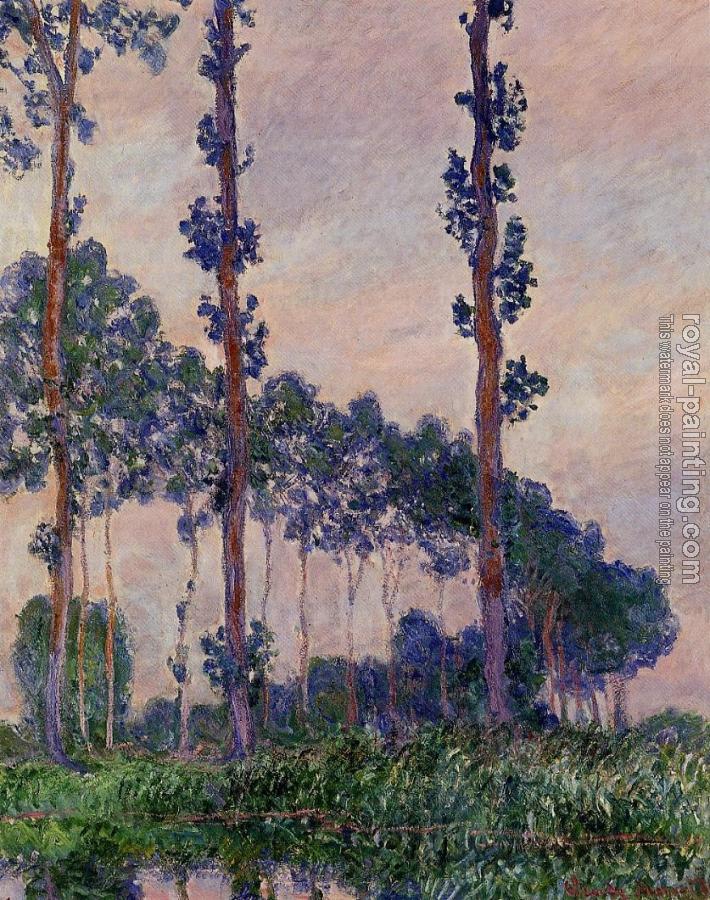 Claude Oscar Monet : Poplars in Grey Weather Claude Oscar Monet : Poplars in Grey Weather